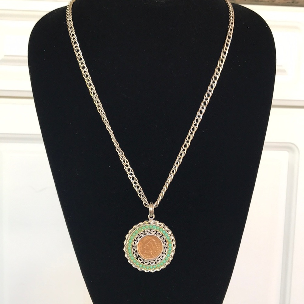 Very Rare 1907 Indian Head Penny Pendant Necklace. - Picture 1 of 6